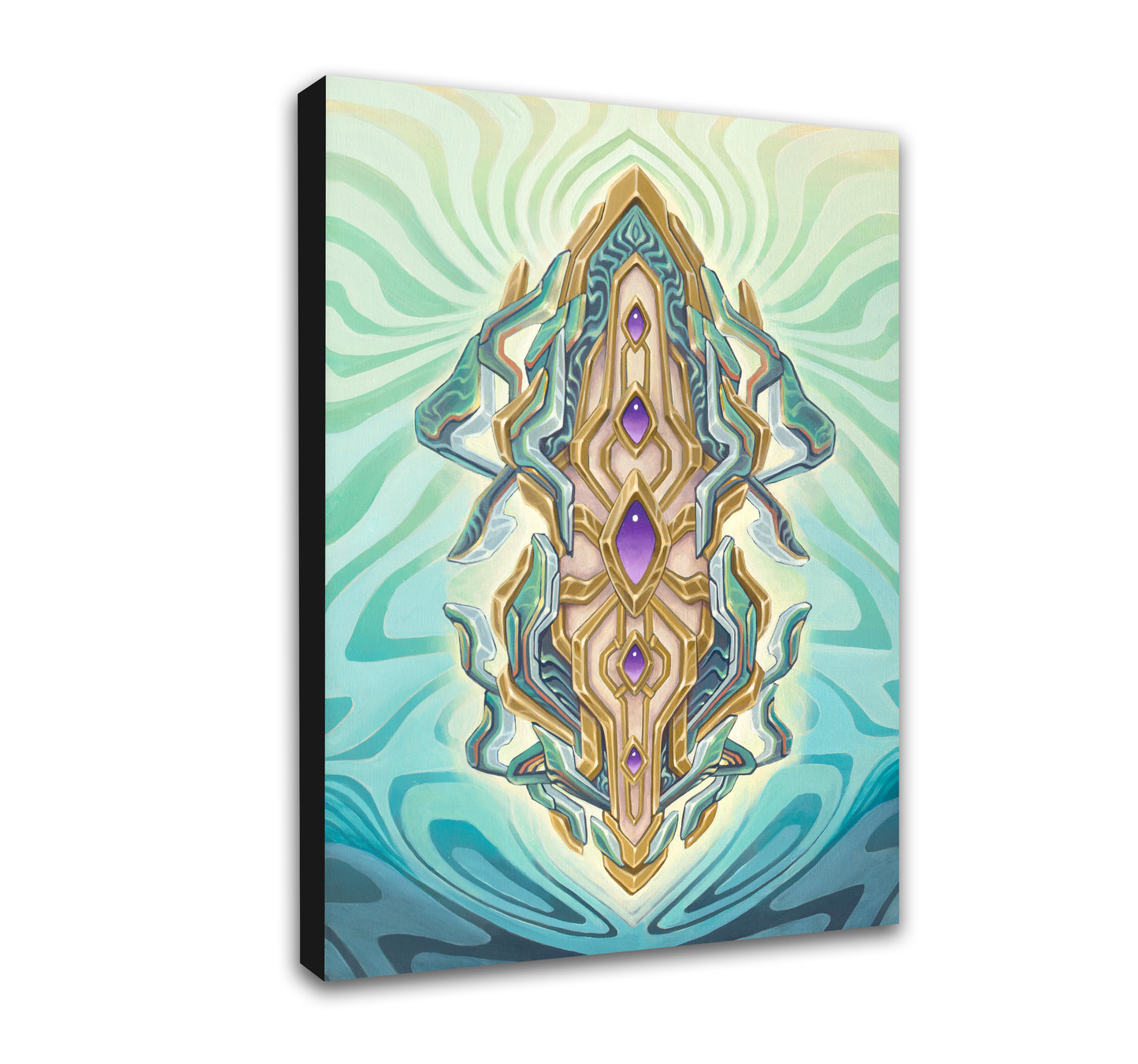 'Aqueous Totem' Canvas Print by Sean Zenner