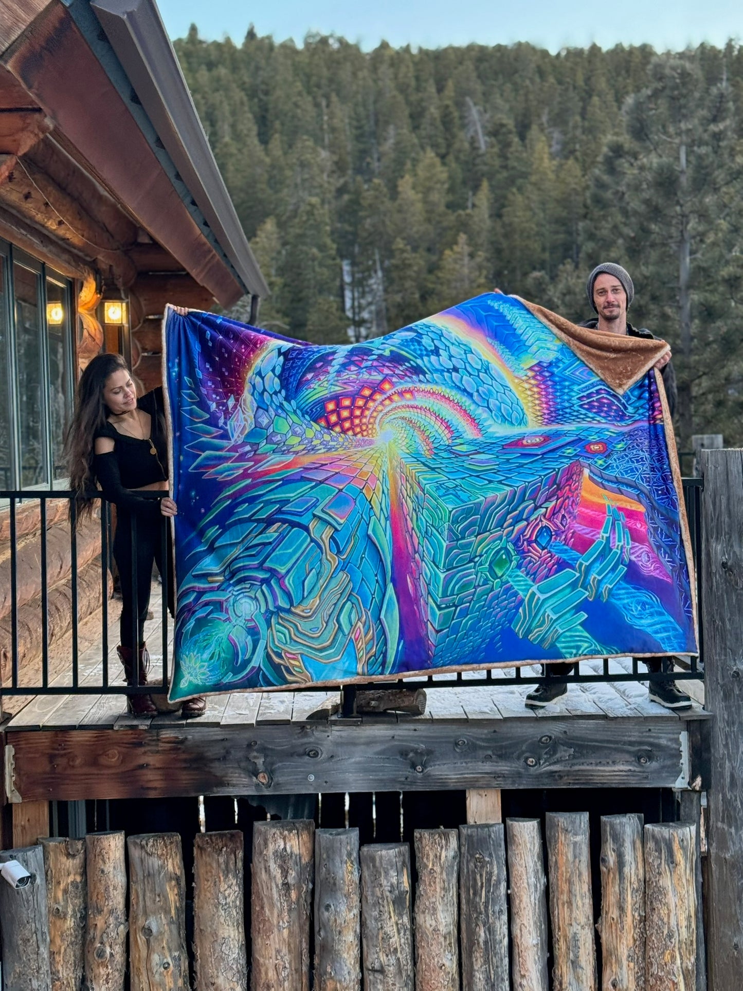 Organic Mechanics Fur Blanket