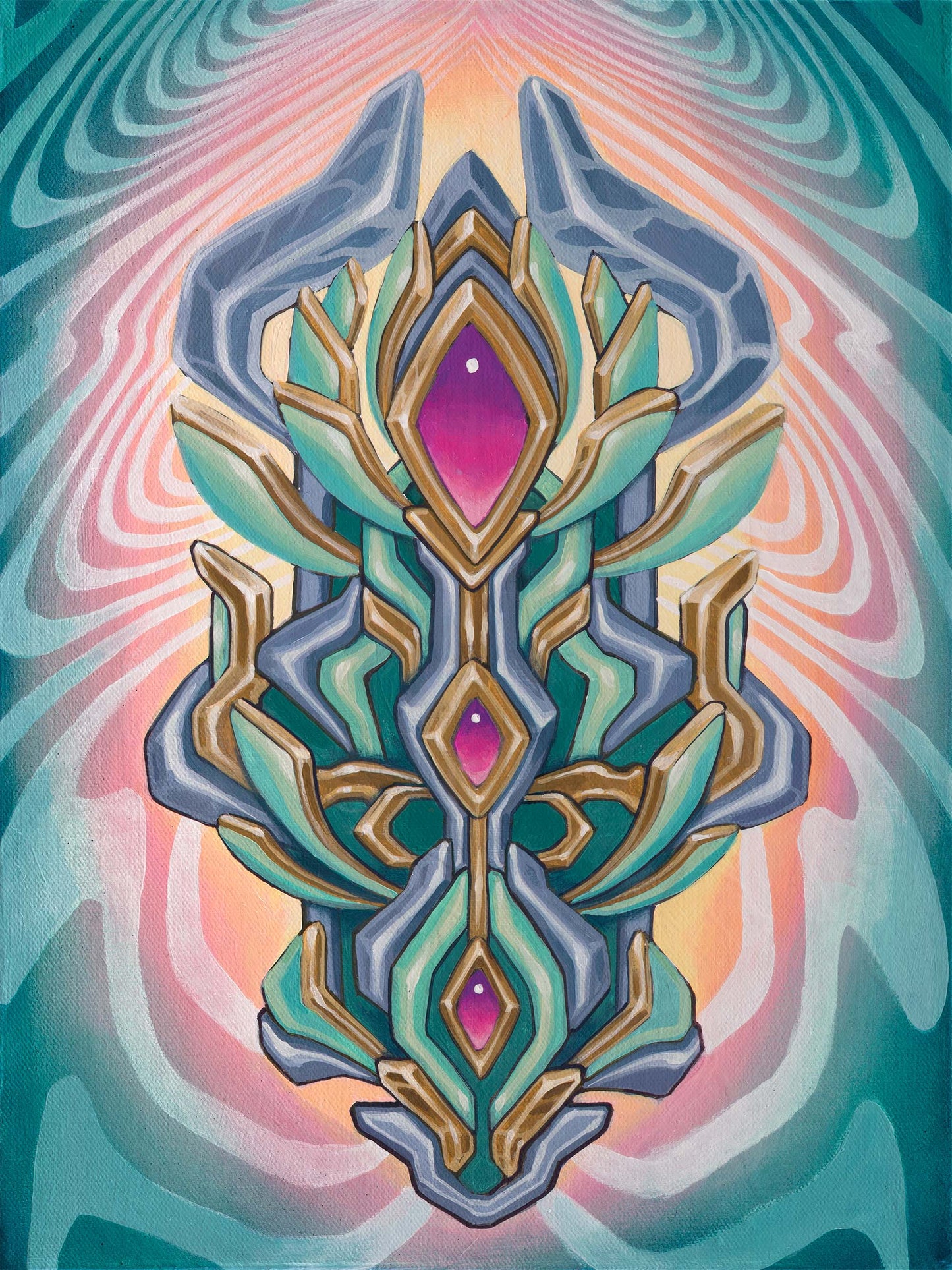 'Jewel In the Lotus 2' Original Painting