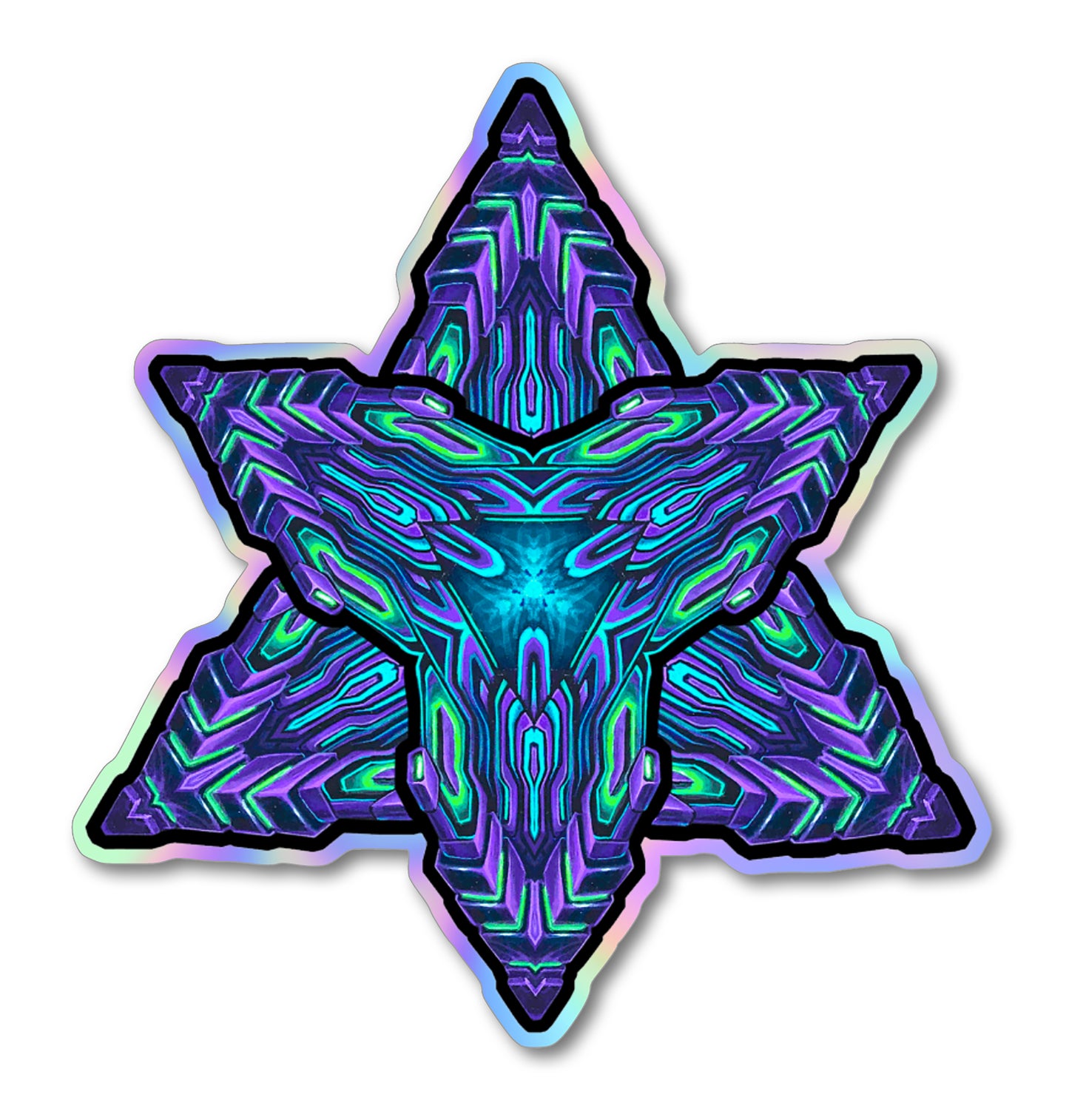 'Merkaba' Holographic Sticker