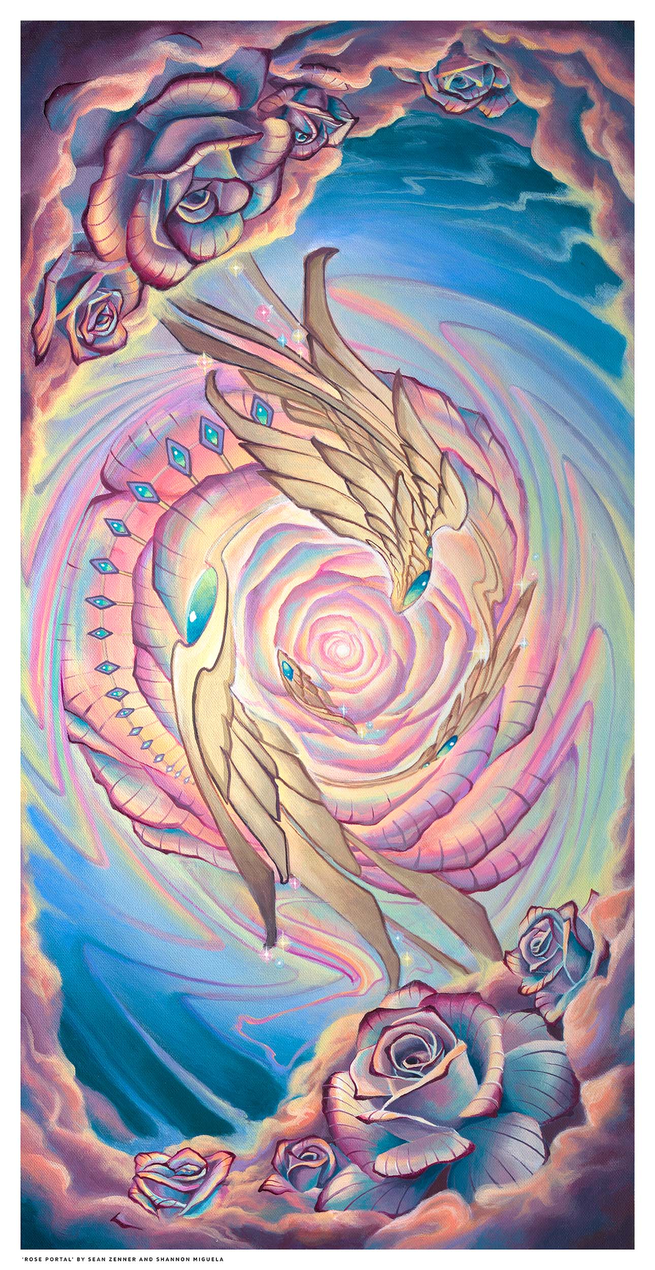 'Rose Portal' Paper Print by Sean Zenner and Shannon Miguela