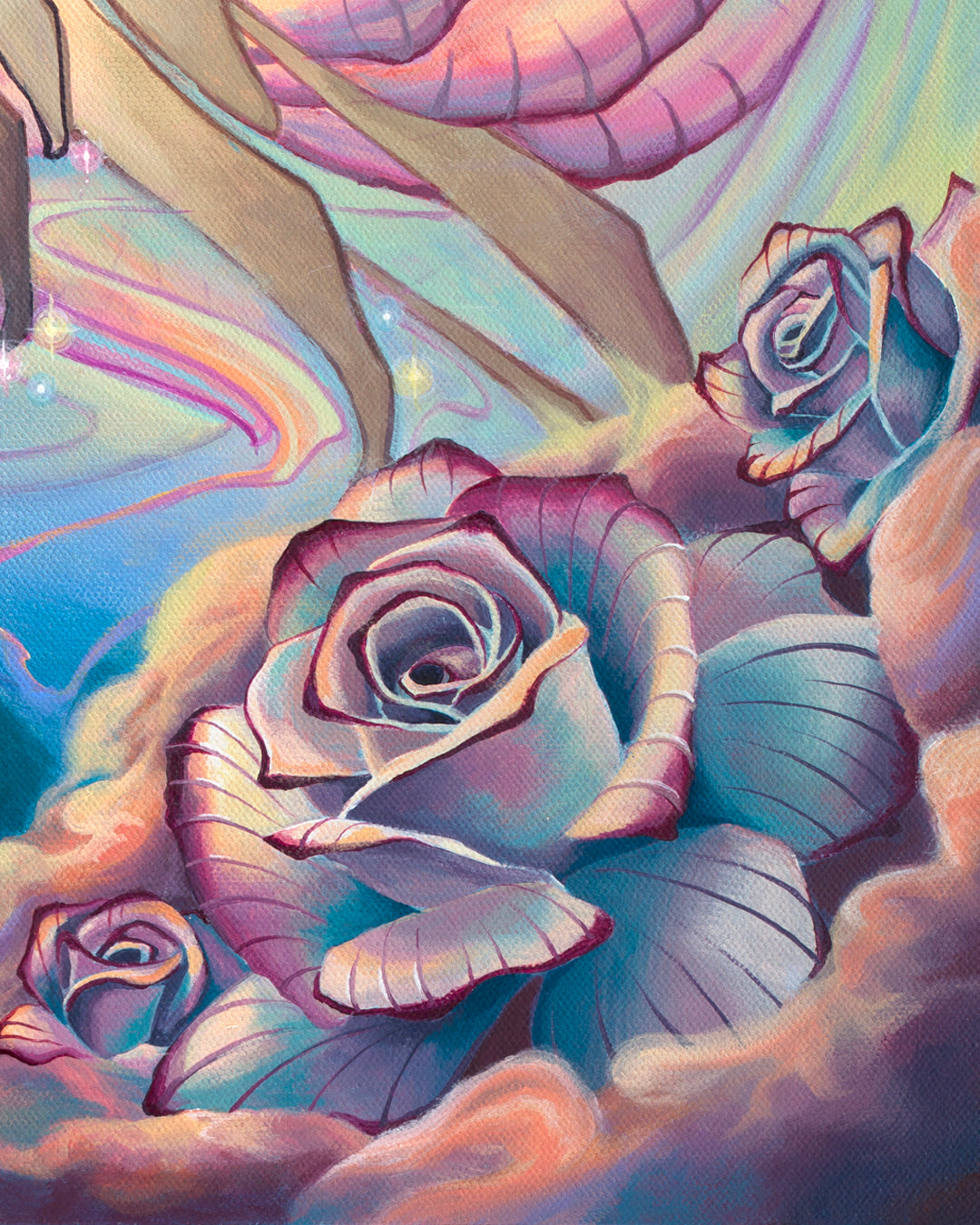 'Rose Portal' Original Painting by Sean Zenner and Shannon Miguela