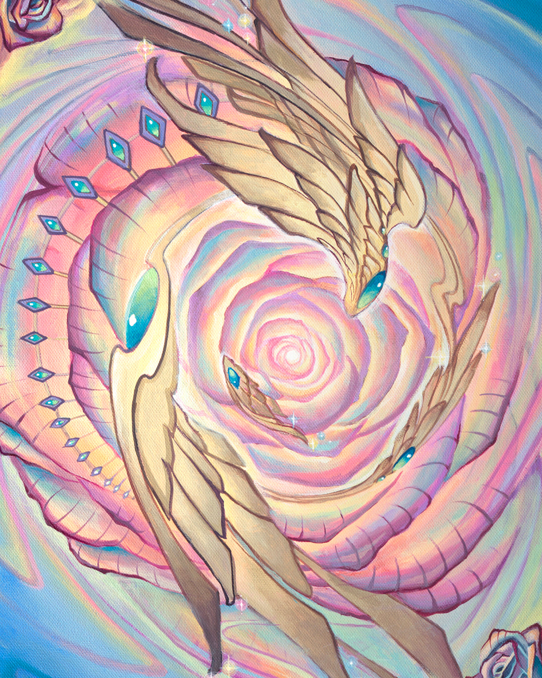 'Rose Portal' Original Painting by Sean Zenner and Shannon Miguela