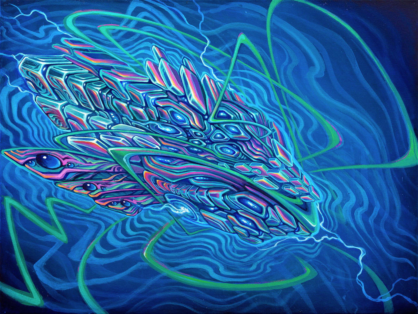 'Alien Tech' Original Painting