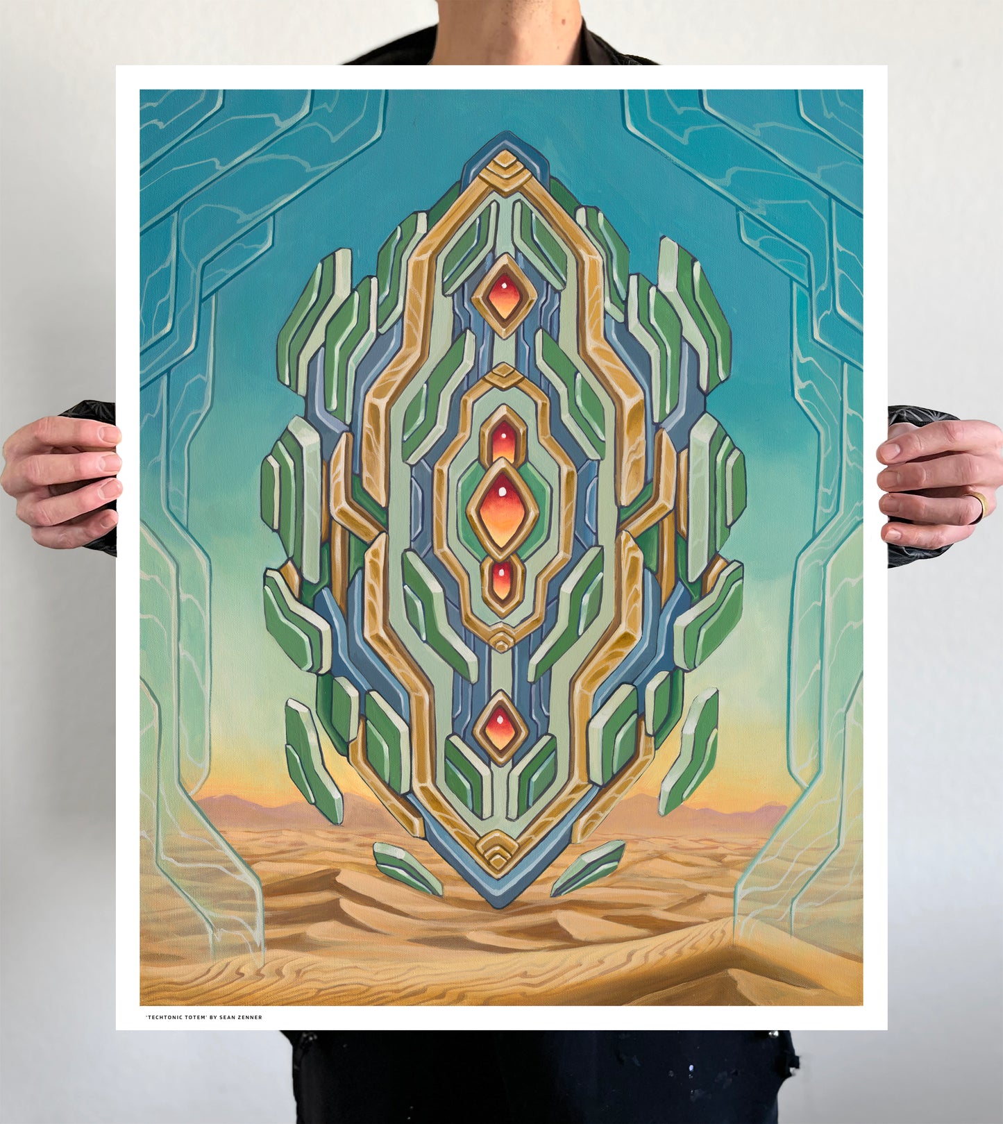 'Tectonic Totem' Paper Print