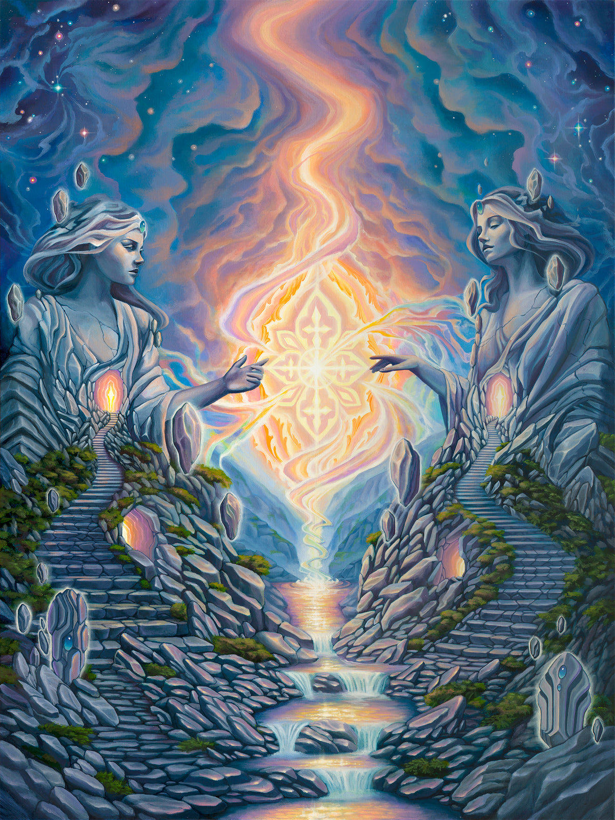 'The Bridge Between' Original Painting by Sean Zenner and Shannon Miguela