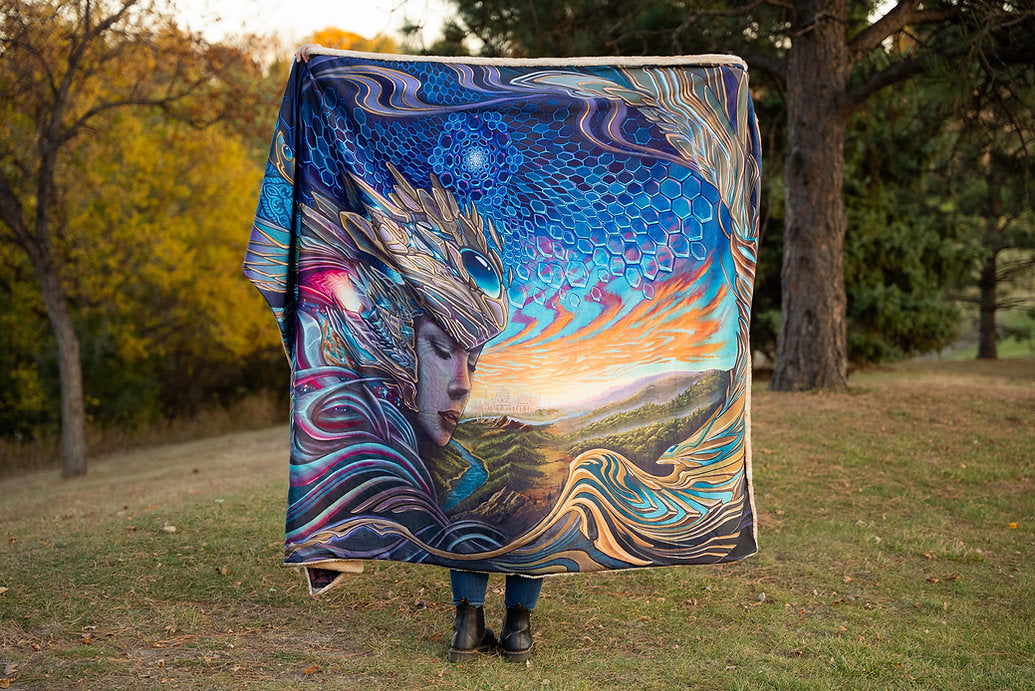 Entheogenesis Fur Blanket