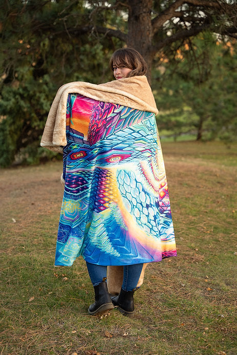 Organic Mechanics Fur Blanket