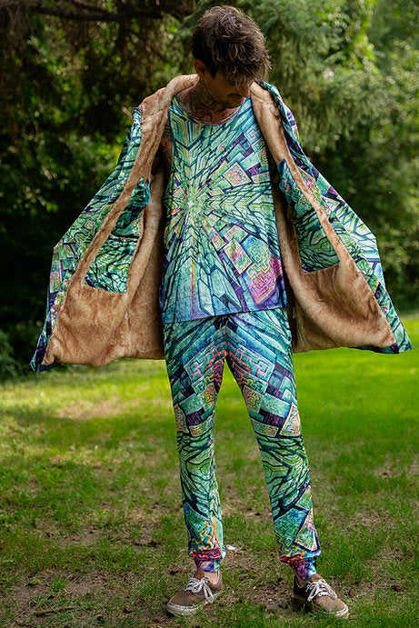"Hyperspace" Crushed velvet cloak by Sean Zenner
