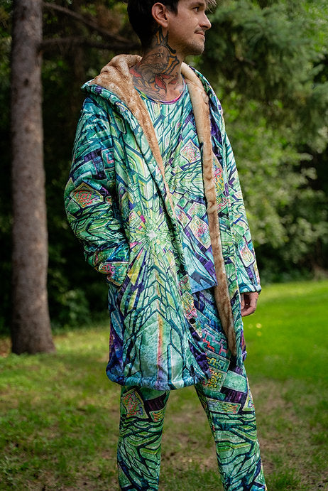"Hyperspace" Crushed velvet cloak by Sean Zenner