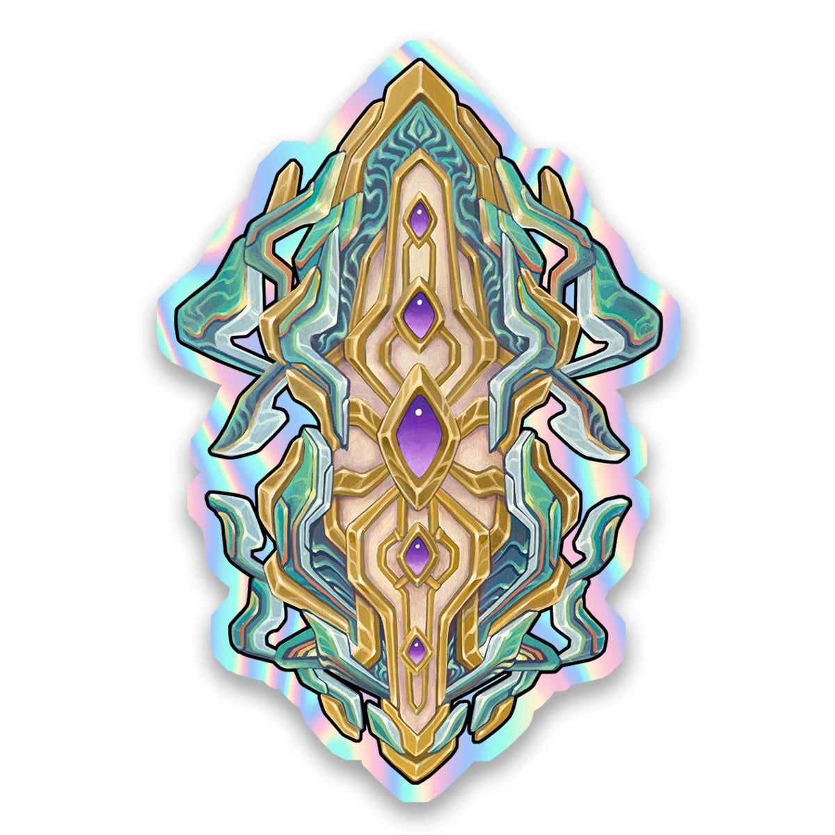 'Aqueous Totem' Holographic Sticker