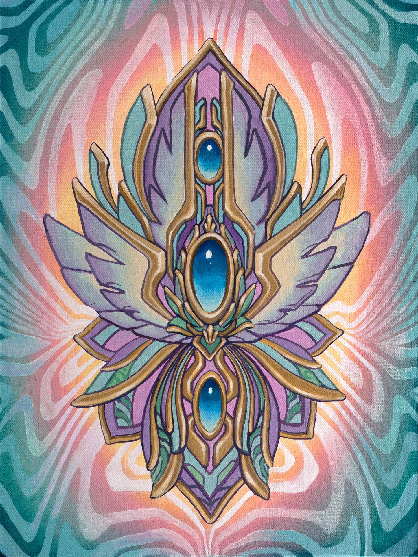 'Jewel In the Lotus 1' Original Painting