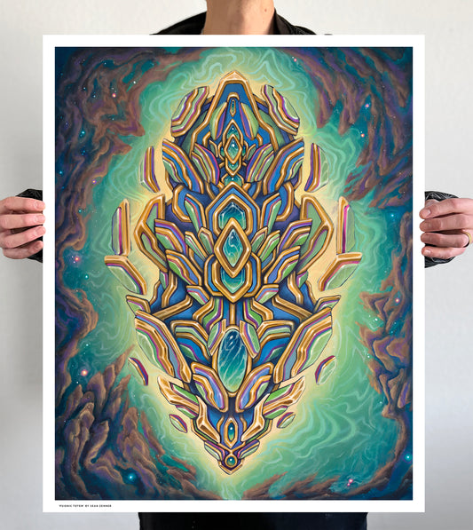 'Psionic Totem' Paper Print