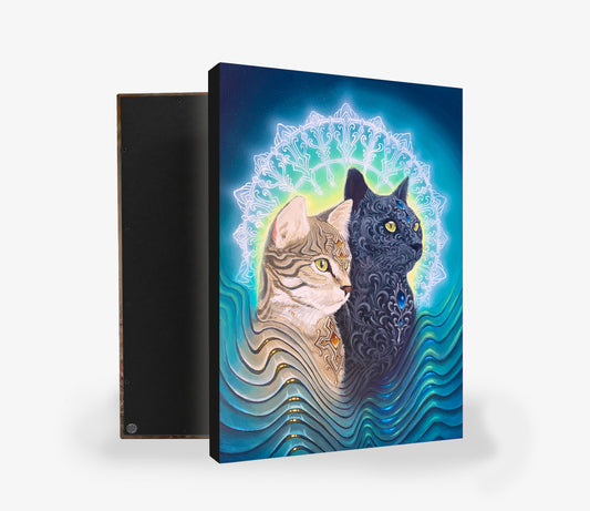 'Psychedelic Kitties' Canvas Print