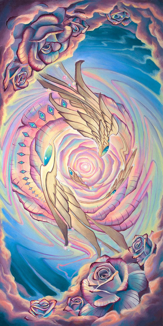 'Rose Portal' Original Painting by Sean Zenner and Shannon Miguela