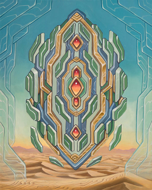'Techtonic Totem' Original Painting