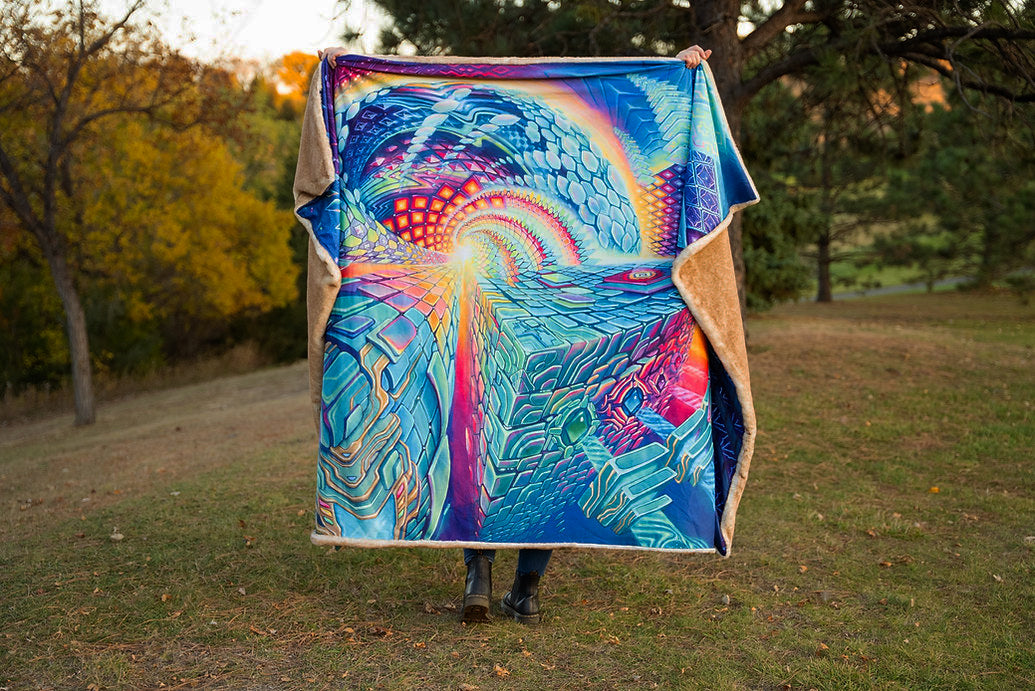 Organic Mechanics Fur Blanket